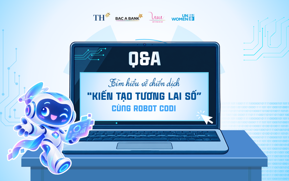 Cùng Robot Codi tìm hiểu về chiến dịch “Kiến tạo tương lai số - She Codes the Future"